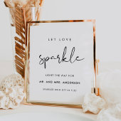 STELLA Minimalist Wedding Sparkler Send Off Sign Poster