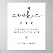 STELLA Minimalistisch Cookie Bar Gastgeschenk Hoch Poster (Vorne)