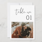 STELLA MINIMALISTISCH FOTO TISCHNUMMER 12X18 (Vorderseite)