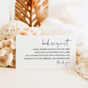 STELLA Minimalistische Babybuchanforderung Begleitkarte