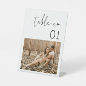 STELLA MINIMALISTISCHE FOTO TISCHNUMMER SOCKELSCHILD (Vorderseite)