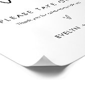 STELLA Minimalistische Gastgeschenke Hochzeiten un Poster (Ecke)