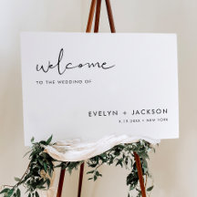 STELLA Minimalistische Hochzeit Willkommen