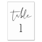 STELLA Minimalistische Tischnummer 3.5x5 Karte (Rückseite)