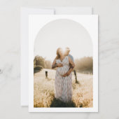 STELLA Minimalistisches Foto Oh Babydusche Einladu Einladung (Rückseite)