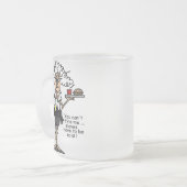 Stella mit Haltung Humor Mattglastasse (Vorderseite Links)