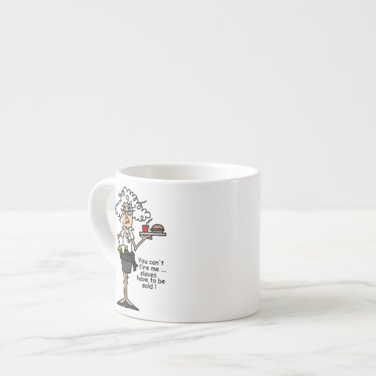 Stella mit Haltungs-Spaß Espressotasse (Vorderseite Links)