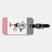 Stella mit Haltungs-Spaß Gepäckanhänger (Vorderseite horizontal)