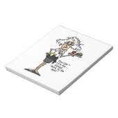 Stella mit Haltungs-Spaß Notizblock (Rotiert)