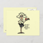 Stella mit Haltungs-Spaß Postkarte (Vorne/Hinten)