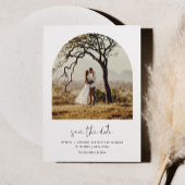 STELLA Modern Edgy Arch Foto Save the Date Magnetkarte