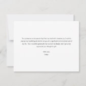 STELLA Modern Minimalistisch Danke-Karte Einladung (Rückseite)