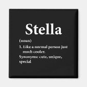 Stella Name Definition Lustig D  Magnet (Vorne)