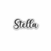 Stella Name - Handgeschriebene Kalligrafie Aufkleber (Vorderseite)