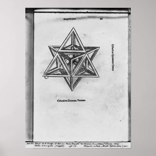 Stella octangula, aus "De Divina Proportione" Poster (Vorne)