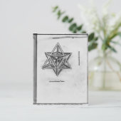 Stella octangula, aus "De Divina Proportione" Postkarte (Stehend Vorderseite)