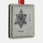 Stella octangula, von 'De Divina Proportione' Ornament Aus Metall (Rechts)