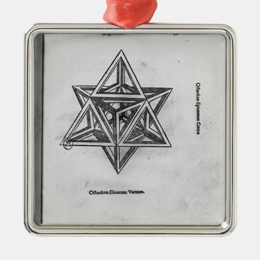 Stella octangula, von 'De Divina Proportione' Ornament Aus Metall (Vorne)