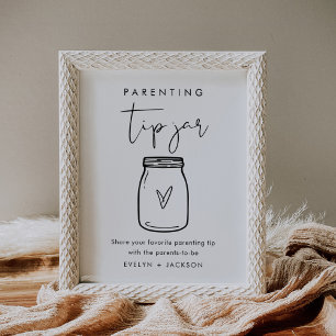 STELLA Parenting Tip Jar Sign Poster