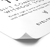 STELLA Puzzle Wedding Guest Book Sign Poster (Ecke)