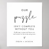 STELLA Puzzle Wedding Guest Book Sign Poster (Vorne)