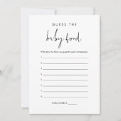 STELLA rät die Baby Food Game Card Einladung (Vorderseite)