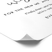 STELLA Ratgeber und Wünsche Hochzeitszeichen Poster (Ecke)