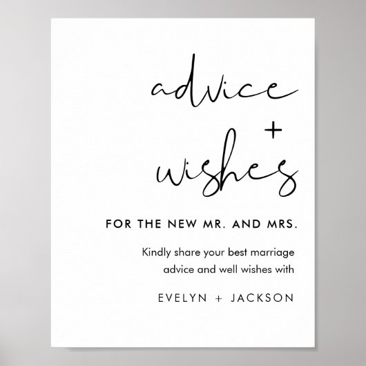 STELLA Ratgeber und Wünsche Hochzeitszeichen Poster (Vorne)