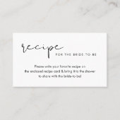 STELLA Rezept Einsteckkarte Visitenkarte (Vorderseite)