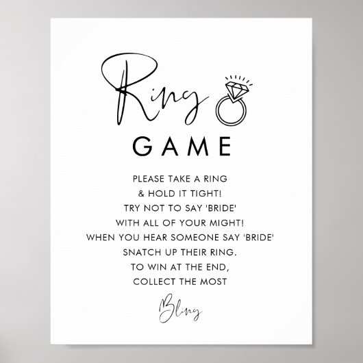 STELLA Ring Game Brautparty Signa Poster (Vorne)