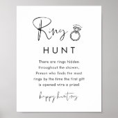 STELLA Ring Hunt Game Brautparty-Zeichen Poster (Vorne)