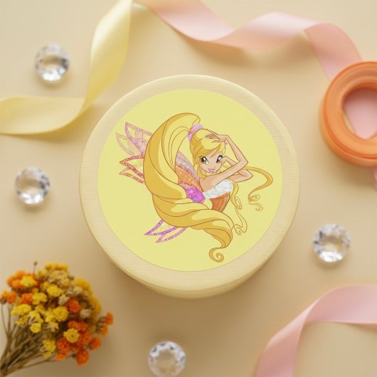 Stella Runder Aufkleber