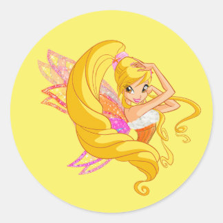 Stella Runder Aufkleber