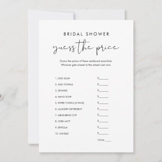 STELLA schätzt das Brautparty zum richtigen Preis Einladung (Vorderseite)