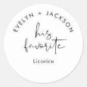 STELLA Seine Lieblings-Leckerei favorisiert 1,5" ( Runder Aufkleber (Vorderseite)