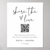 STELLA Share the Liebe Wedding Foto QR Code Poster (Vorne)