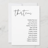 STELLA-Sitzkarte - TABELLE 13 Einladung (Vorderseite)