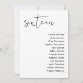 STELLA-Sitzkarte - TABELLE 16 Einladung (Vorderseite)