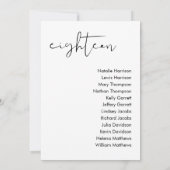 STELLA-Sitzkarte - TABELLE 18 Einladung (Rückseite)