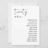 STELLA-Sitzkarte - TABELLE 21 Einladung (Vorderseite)