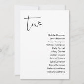 STELLA-Sitzkarte - TABELLE 2 Einladung (Vorderseite)