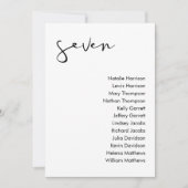 STELLA-Sitzkarte - TABELLE 7 Einladung (Vorderseite)