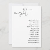 STELLA-Sitzkarte - TABELLE 8 Einladung (Rückseite)