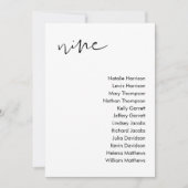 STELLA-Sitzkarte - TABELLE 9 Einladung (Vorderseite)