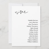 STELLA-Sitzkarte - TABELLE 9 Einladung (Rückseite)