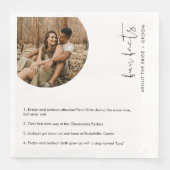 STELLA Spaß Fakten über die Braut und die Erwachse Serviette (Vorderseite)