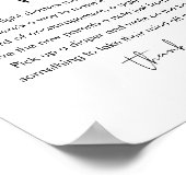 STELLA Späte nächtliche Windeln Babydusche Zeichen Poster (Ecke)