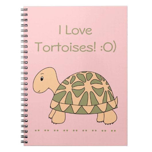 Stella-Stern-Schildkröten-Notizbuch (Rosa) Notizblock (Vorderseite)