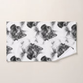 Stella the Gray Cat Badhandtuch Set (Handtuch)