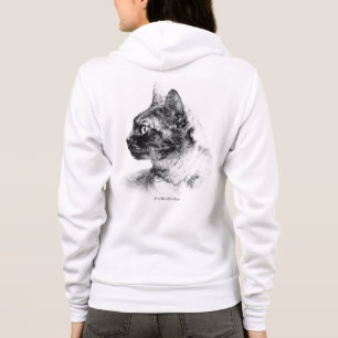 Stella the Gray Cat Hoodie